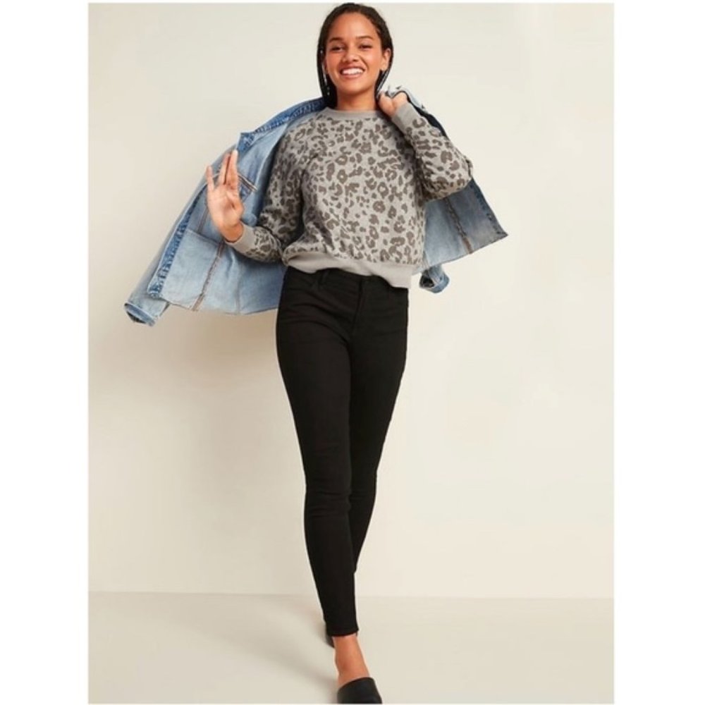 Old Navy | Mid-Rise Super Skinny Jeans Black